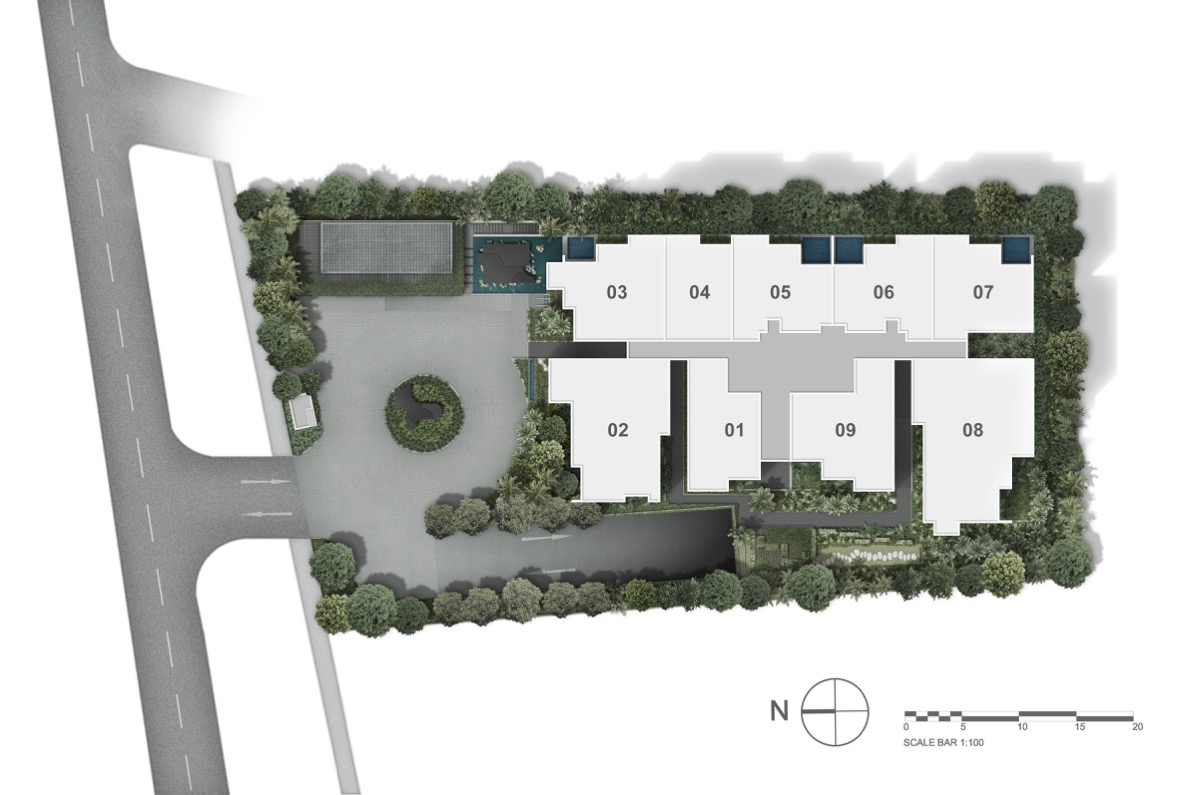 Jervois Privé site plan