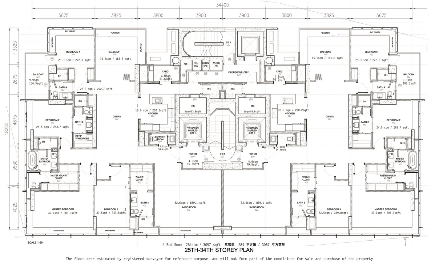 The Ritz-Carlton floor plan, page 1