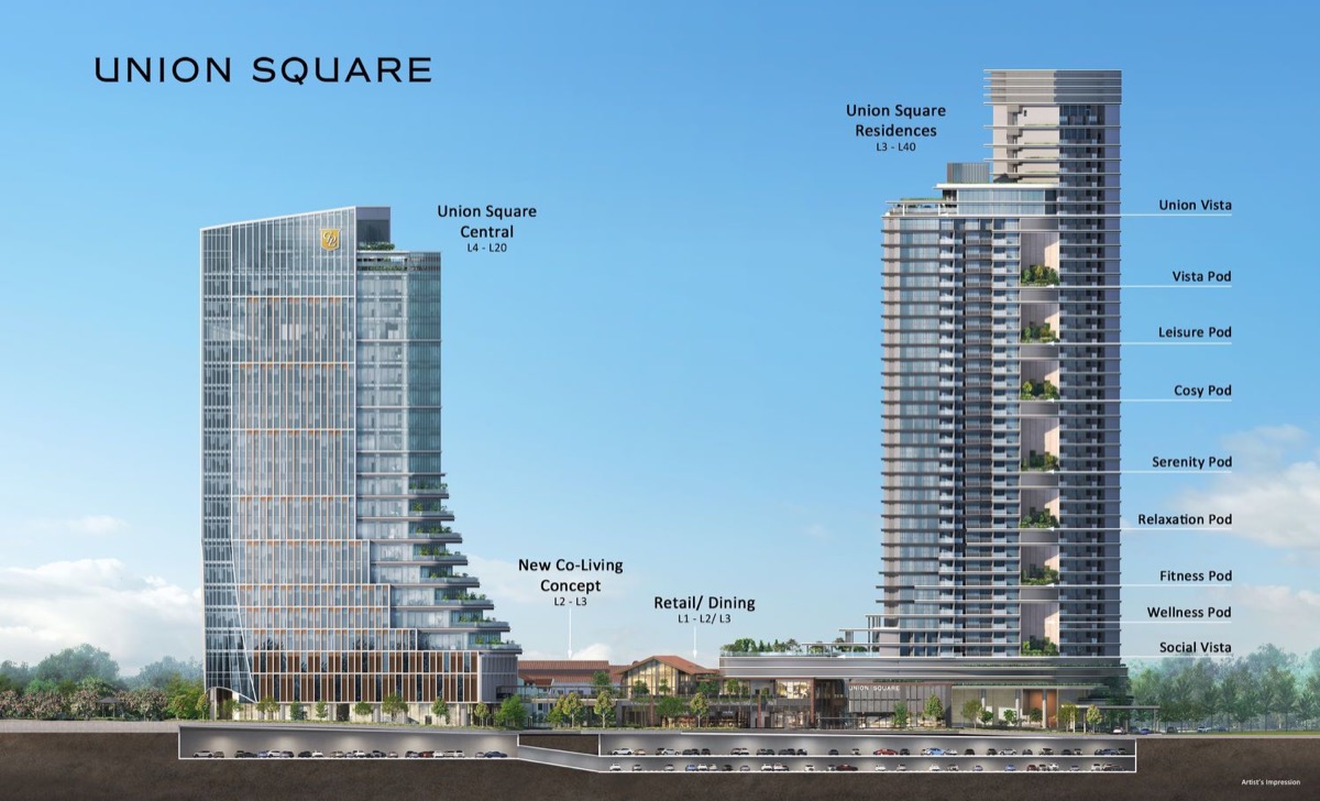 Union Square Residences, artist's impression 2